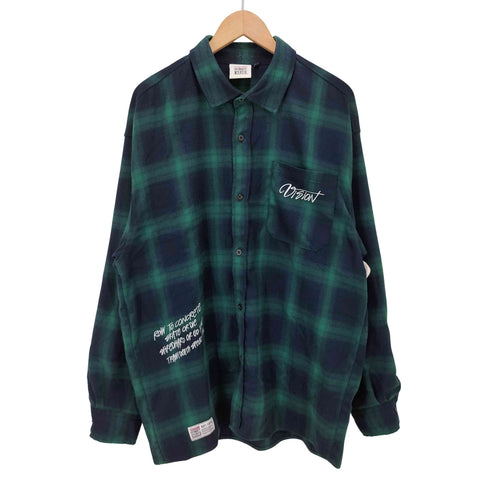 ヴィジョンストリートウェア VISION STREET WEAR チェーン刺繍チェックシャツ メンズ JPN:L