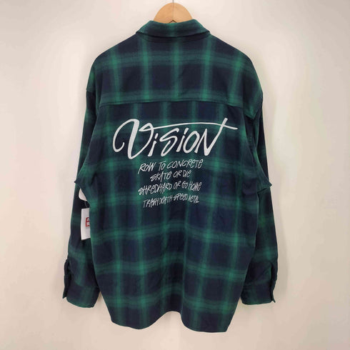 ヴィジョンストリートウェア VISION STREET WEAR チェーン刺繍チェックシャツ メンズ JPN:L