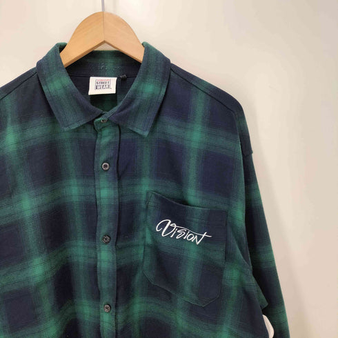 ヴィジョンストリートウェア VISION STREET WEAR チェーン刺繍チェックシャツ メンズ JPN:L