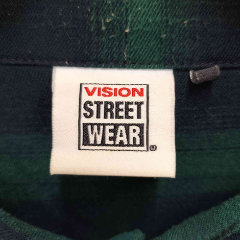ヴィジョンストリートウェア VISION STREET WEAR チェーン刺繍チェックシャツ メンズ JPN:L