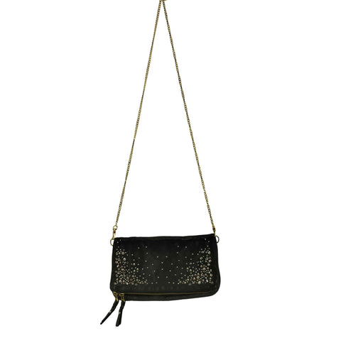 ザディグエヴォルテール ZADIG&VOLTAIRE スタッズデザインチェーンレザーショルダーバッグ レディース