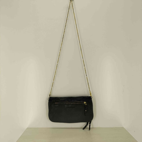 ザディグエヴォルテール ZADIG&VOLTAIRE スタッズデザインチェーンレザーショルダーバッグ レディース