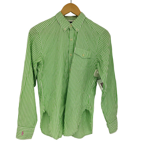 ラルフローレン RALPH LAUREN ストライプボタンダウンシャツ レディース JPN:11号