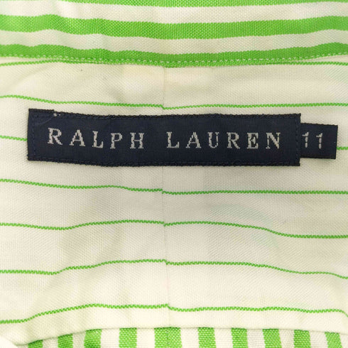ラルフローレン RALPH LAUREN ストライプボタンダウンシャツ レディース JPN:11号
