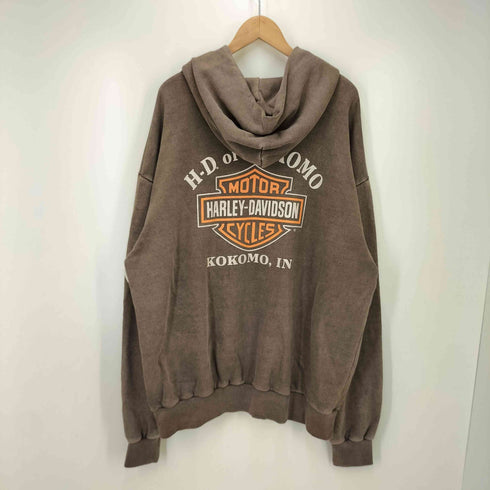 HARLEY-DAVIDSON 両面プリント プルオーバーパーカー メンズ
