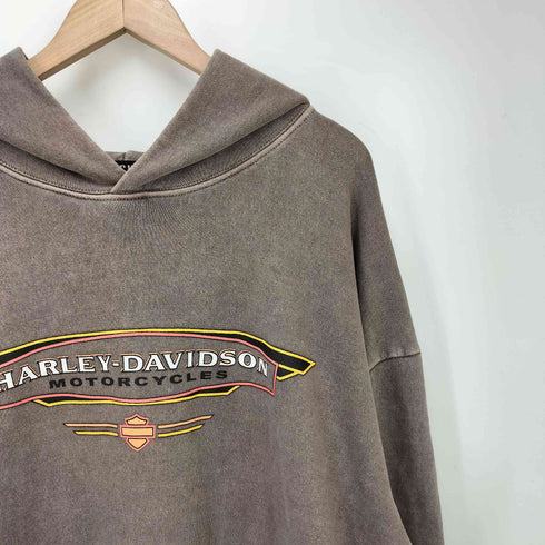 HARLEY-DAVIDSON 両面プリント プルオーバーパーカー メンズ