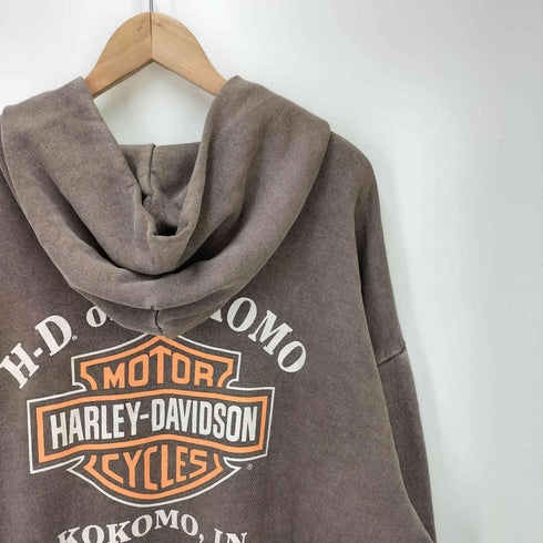 HARLEY-DAVIDSON 両面プリント プルオーバーパーカー メンズ