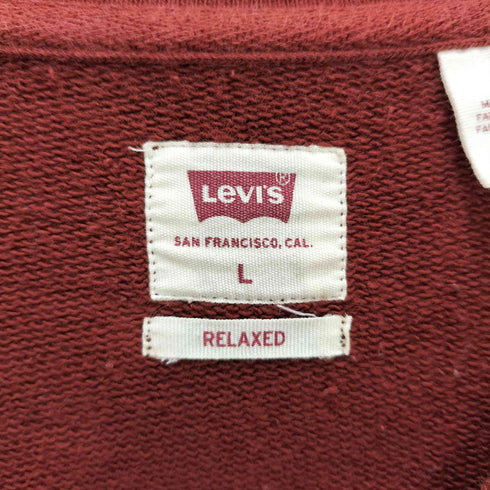 リーバイス Levis RELAXED ロゴプリント クルーネックスウェット メンズ JPN:L