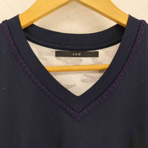 エーケイエム AKM S-S HAND STITCH V-CECK Tシャツ メンズ JPN:M