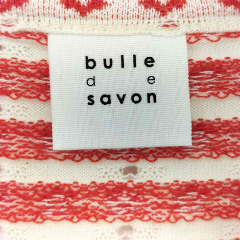 ビュルデサボン bulle de savon 花柄 クロップドカーディガン レディース