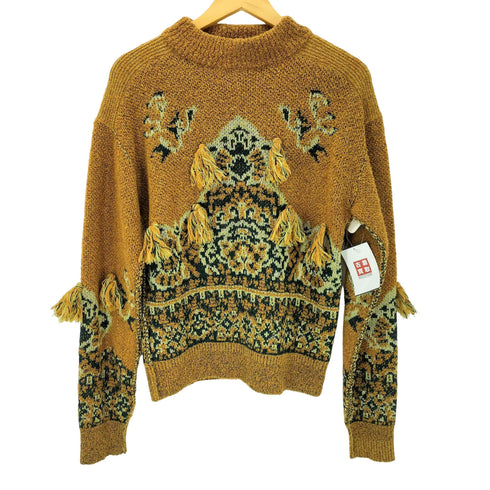 トーガプルラ TOGA PULLA Rug jacquard knit pullover ラグジャガードニットプルオーバー レディース 36