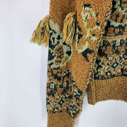 トーガプルラ TOGA PULLA Rug jacquard knit pullover ラグジャガードニットプルオーバー レディース 36
