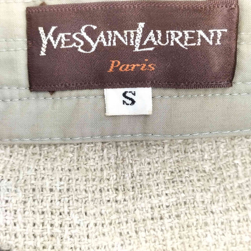 イヴサンローラン Yves Saint Laurent リネン混ジャケット レディース import:S