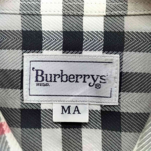 バーバリーズ BURBERRYS ハウスチェック柄コットンシャツ メンズ M