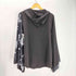 ニーアクロージング NIER CLOTHING 着物 キモノ スリーブ 袖 グラフィック プリント ストレッチ ジップ パーカー サブカル レディース FREE