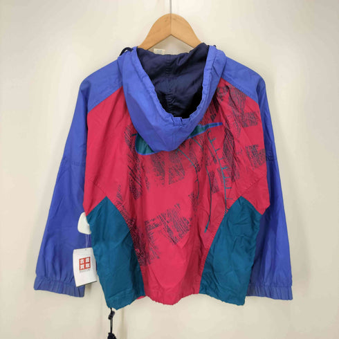 ナイキ NIKE 90S 銀タグ ナイロンアノラックパーカー クレイジーパターン レディース JPN:M