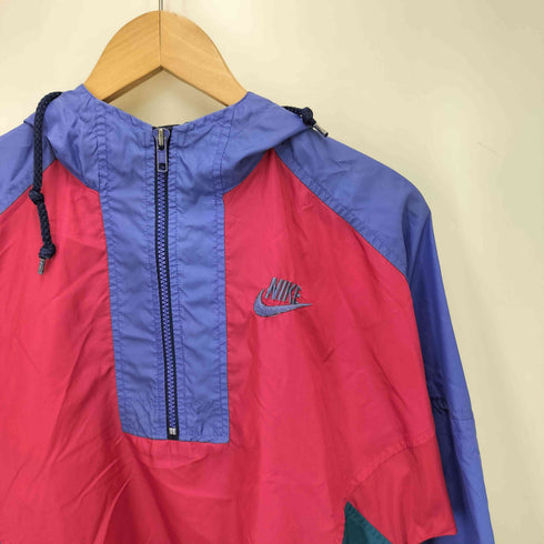 ナイキ NIKE 90S 銀タグ ナイロンアノラックパーカー クレイジーパターン レディース JPN:M