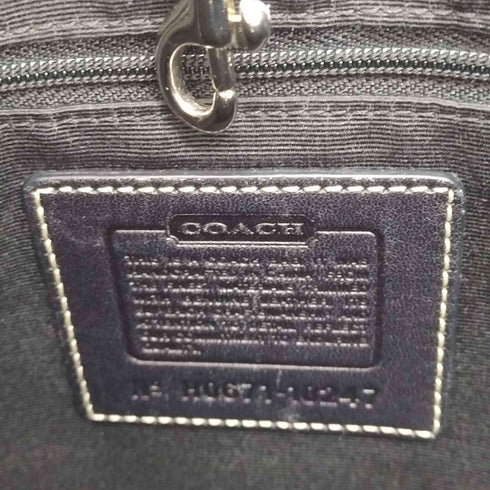 コーチ COACH シグネチャーロゴ レザーベルトデザインキャンバストートバッグ レディース