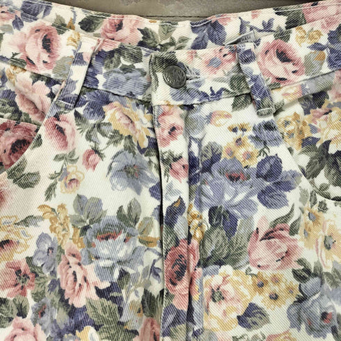 PARTINERS MADE IN USA ボタニカル柄ハーフパンツ レディース 12