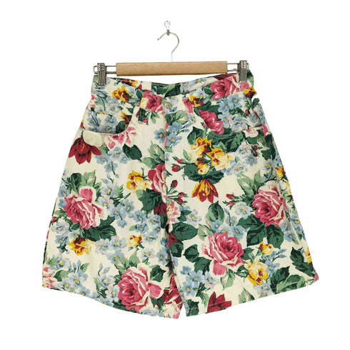 PATTY MADE IN USA ボタニカル柄ハーフパンツ レディース L
