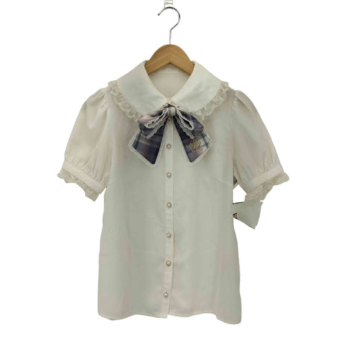 シークレットハニーバイハニーバンチ Secret Honey by Honey Bunch チェックリボンフリルブラウス レディース 2
