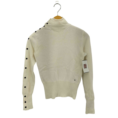 トミーヒルフィガー TOMMY HILFIGER ハイネック コットンニット セーター レディース XS