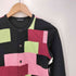 トリココムデギャルソン tricot COMME des GARCONS マルチカラー パッチワーク クルーネックカーディガン archive レディース
