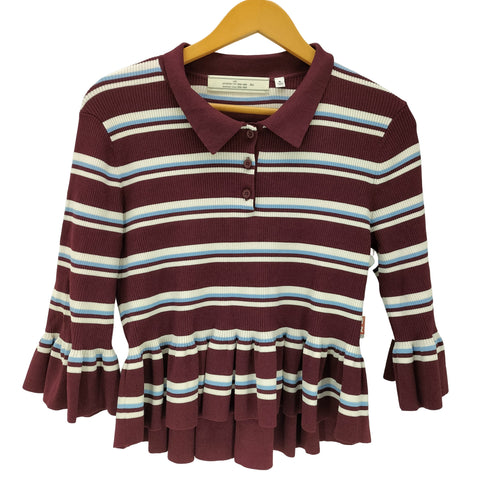 ロック rokh ボーダーリブポロセーター レディース JPN:XL