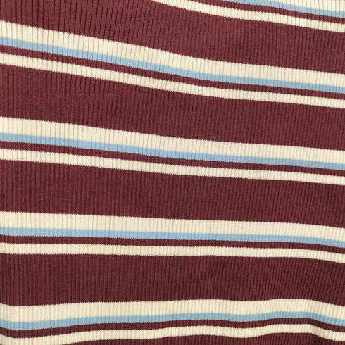 ロック rokh ボーダーリブポロセーター レディース JPN:XL