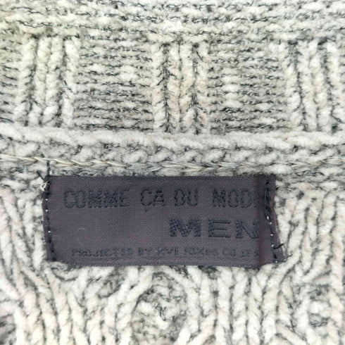 コムサデモードメン COMME CA DU MODE MEN ケーブル編みモックネックニット メンズ
