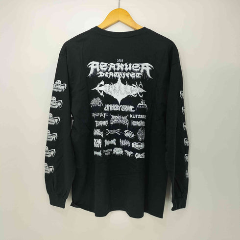 デスメタルフェス 2018 アートワーク ロゴ プリント L/S Tシャツ メンズ import:L