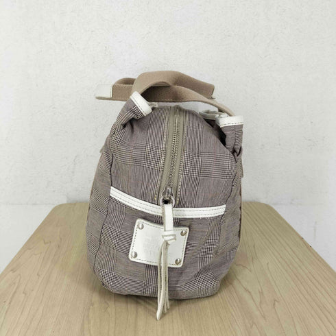 グレンチェックコットントートバッグ レディース