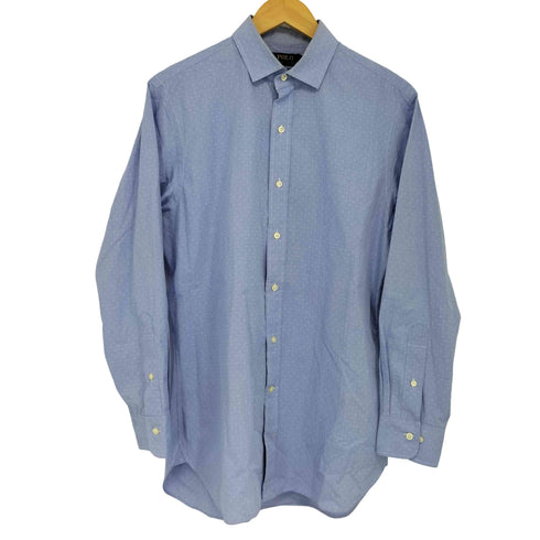 ポロラルフローレン POLO RALPH LAUREN SLIM FIT ドット柄 ロングスカートシャツ メンズ 15 1/2