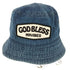 MRV GOD BLESS パッチデザイン デニムバケットハット メンズ L