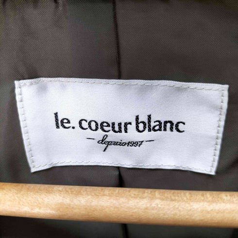ルクールブラン le.coeur blanc 袖切替ヴィンテージキルティングコート レディース 38