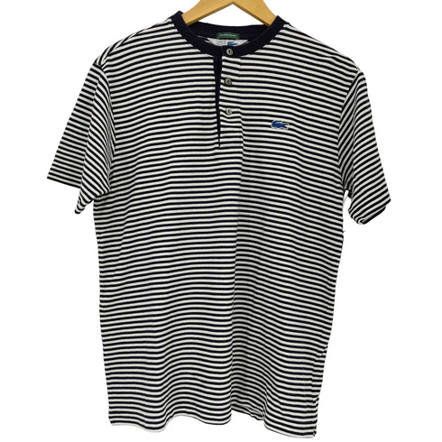 シュミーズラコステ CHEMISE LACOSTE 別注 鹿の子 ワンポイント ロゴ ヘンリーネック Tシャツ メンズ JPN:4