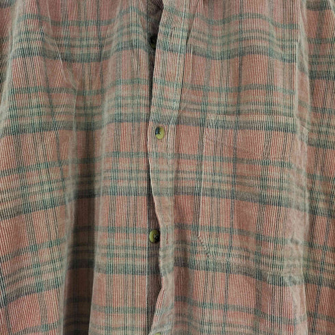ザテリトリーアヘッド THE TERRITORY AHEAD 90S コーデュロイ L/S チェックBDシャツ メンズ import:XL