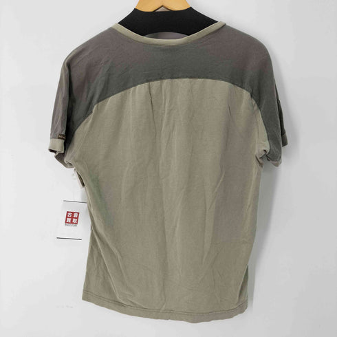 ディーアンドジードルチェアンドガッバーナ D&G DOLCE&GABBANA Y2K ラグラン切替 Vネック Tシャツ メンズ import:L