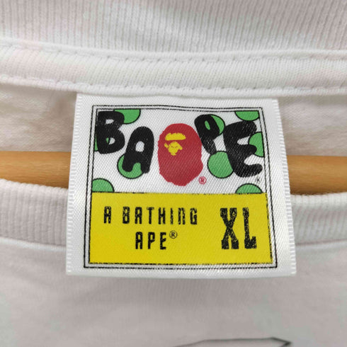 アベイシングエイプ BAPE by A BATHING APE japanese letters tee 1stカモ メンズ JPN:XL