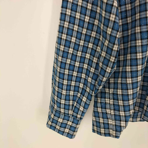 ビームス BEAMS 25SS FUTURE ARCHIVE GLITTER NELCHECKSHIRT メンズ JPN:L