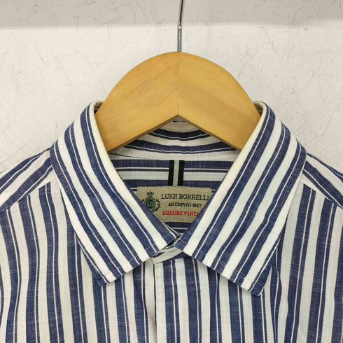 ルイジボレッリ LUIGI BORRELLI MADE IN ITALY L/S ストライプシャツ メンズ JPN:S