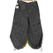 PIG PEN solid gray hard nylon super wide silhouette rave pants 説客旅 メンズ