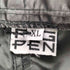 PIG PEN solid gray hard nylon super wide silhouette rave pants 説客旅 メンズ