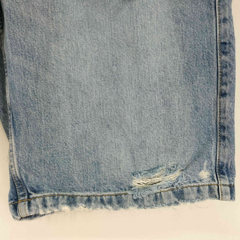 ザラ ZARA ダメージ加工 バギーフィット デニムバミューダパンツ メンズ 42