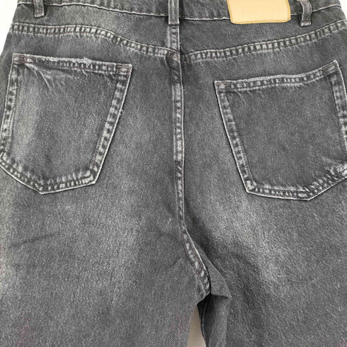 ザラ ZARA ブラックデニムショーツ メンズ FR:40-44