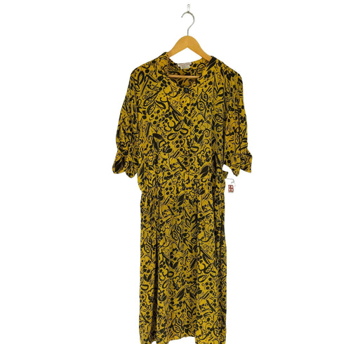 MAGGY LONDON 総柄シルクワンピース elegance レディース 8