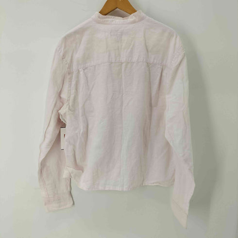 オールドネイビー OLD NAVY リネンライク バンドカラー チャイナシャツ メンズ import:L