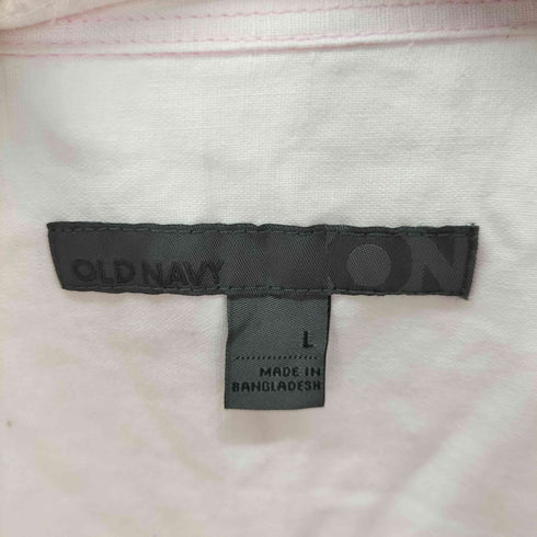 オールドネイビー OLD NAVY リネンライク バンドカラー チャイナシャツ メンズ import:L