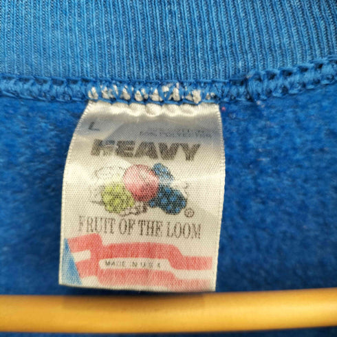 フルーツオブザルーム FRUIT OF THE LOOM 90S レタリングプリント クルーネック スウェット トレーナー メンズ import:L