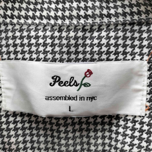 Peels NYC Houndstooth Work Shirt 千鳥格子 S/S ワーク シャツ メンズ import:L